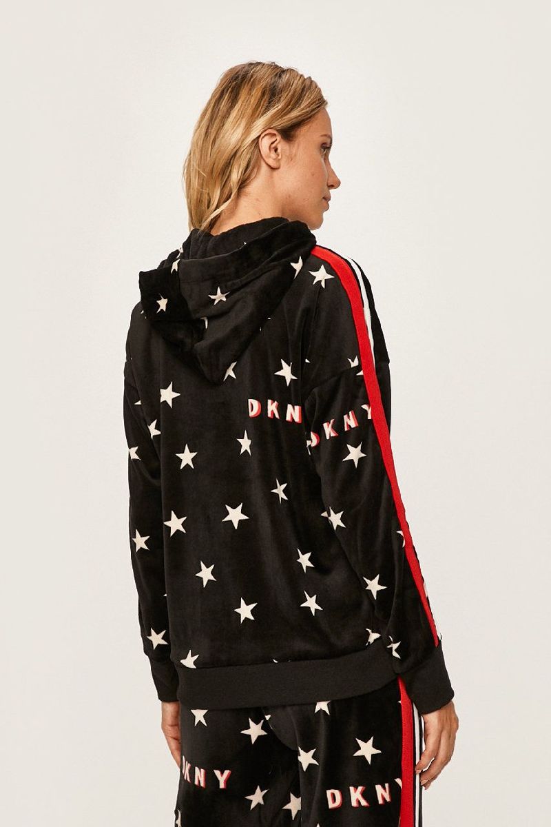 Худі з капюшоном з велюру YI2019480/002 black