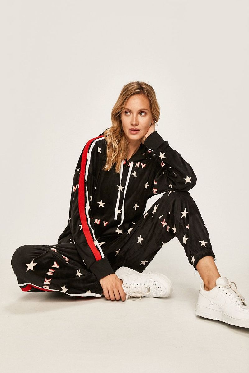 Худі з капюшоном з велюру YI2019480/002 black