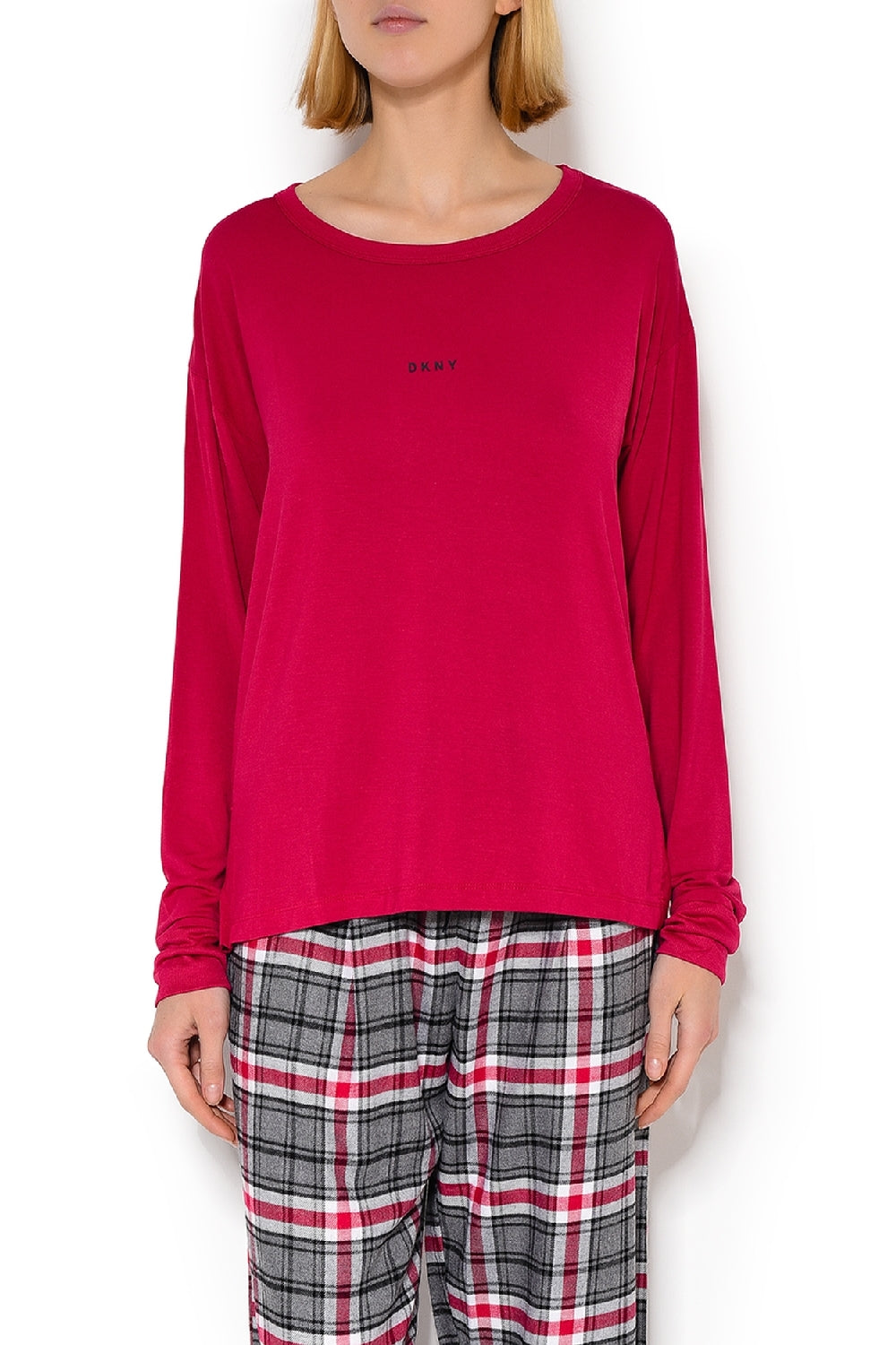 Лонгслив из модала с митенками YI3419263/613 cerise