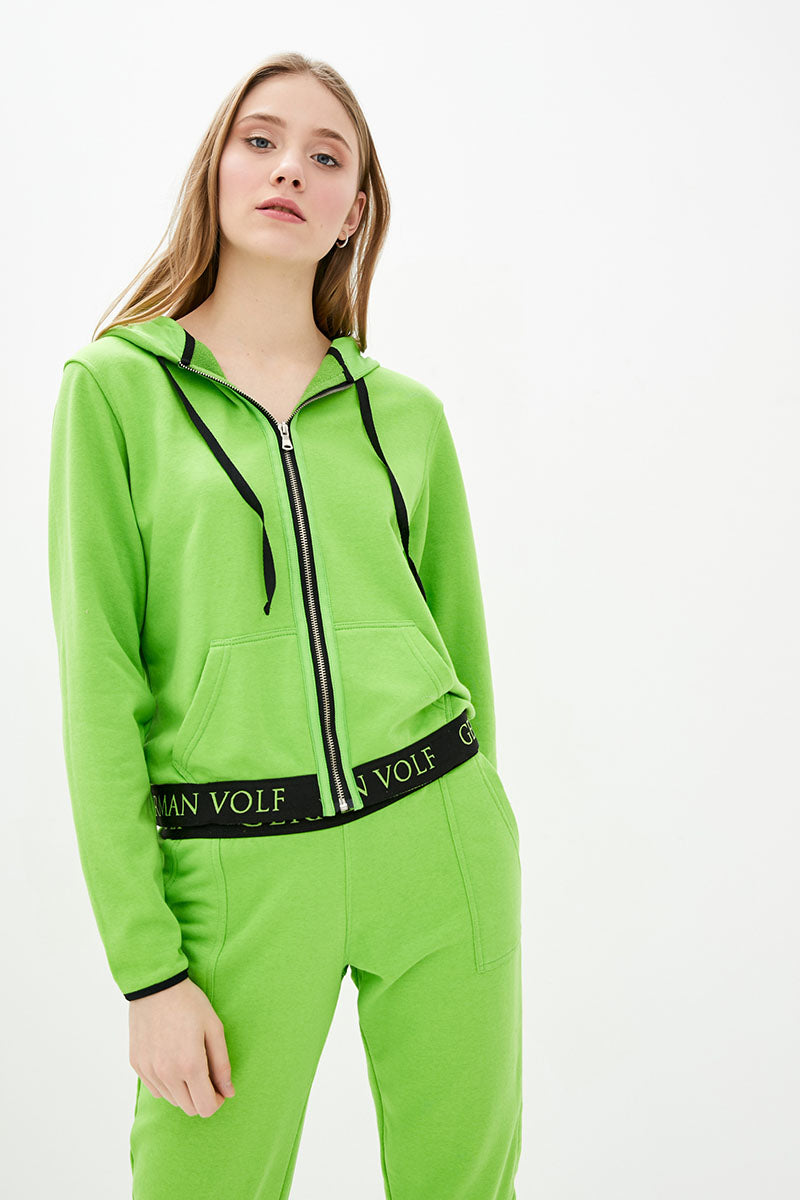 Спортивная кофта 21002-1 green