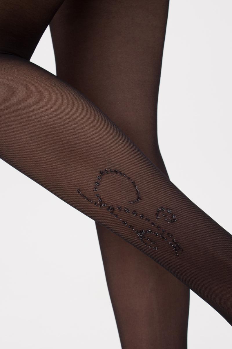 Колготки с узором на голени Adore 2 20d