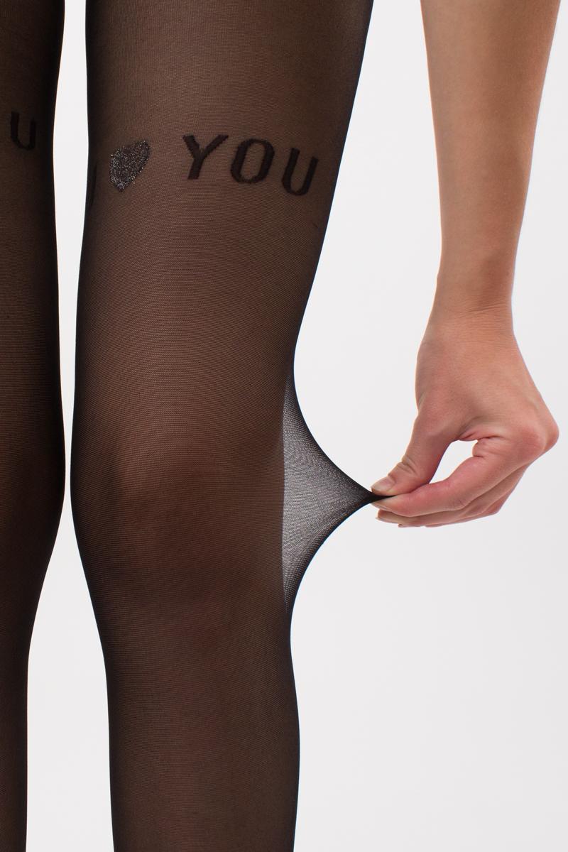 Колготки с надписью Adore 5 20d