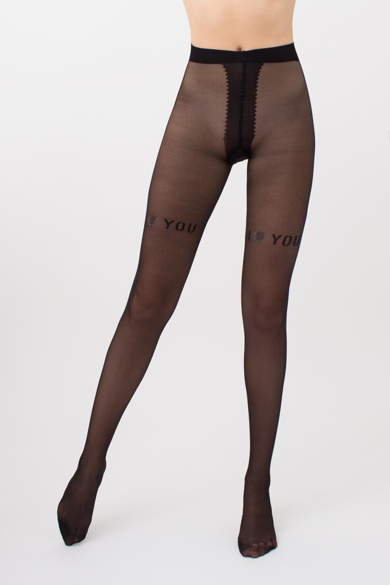 Колготки с надписью Adore 5 20d