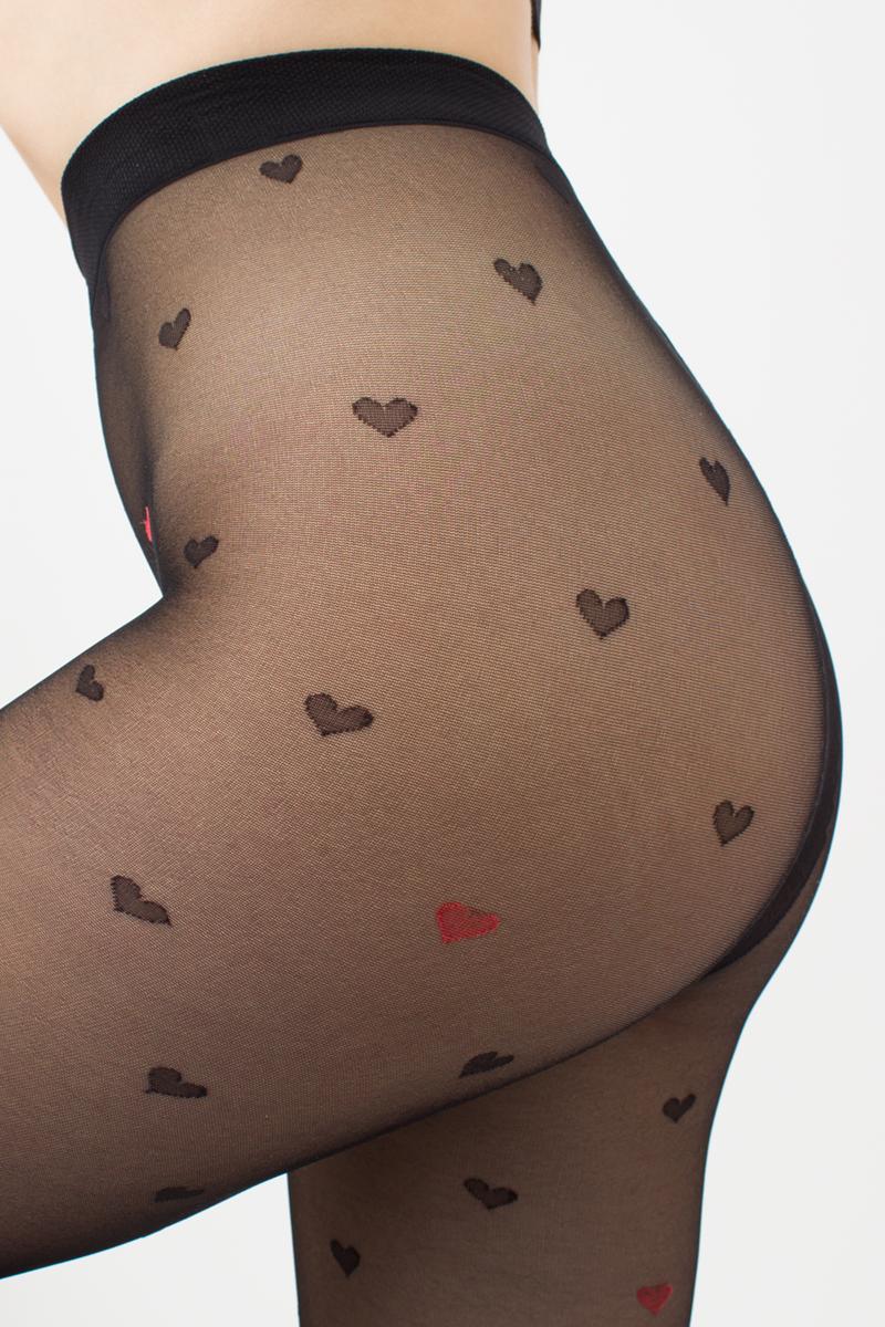 Колготки с сердечками Eva 1 20d