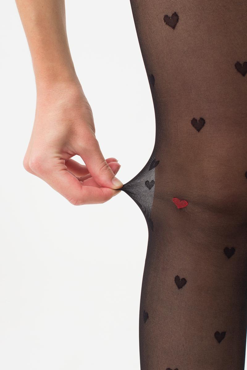 Колготки с сердечками Eva 1 20d