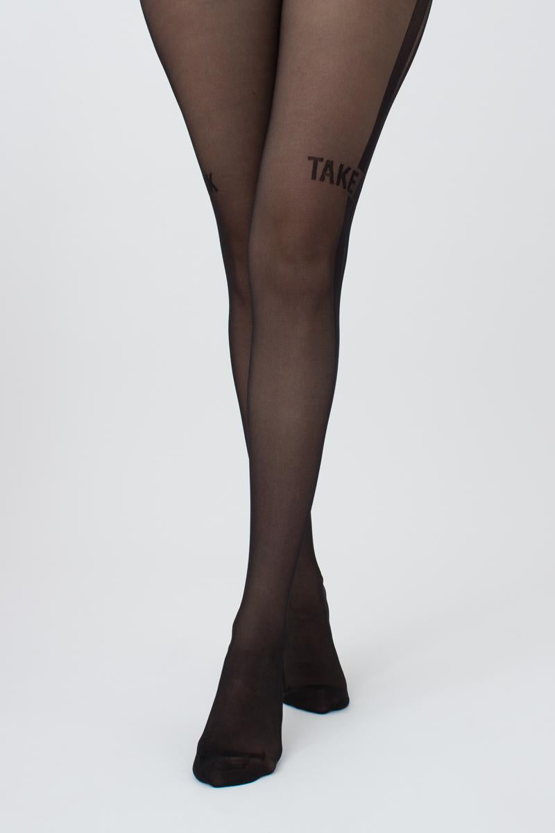 Колготки с надписью Fashionista 6 40d