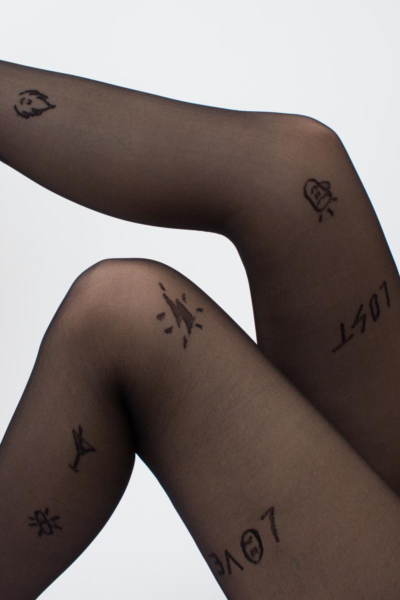 Колготки с надписью Fashionista 7 40d