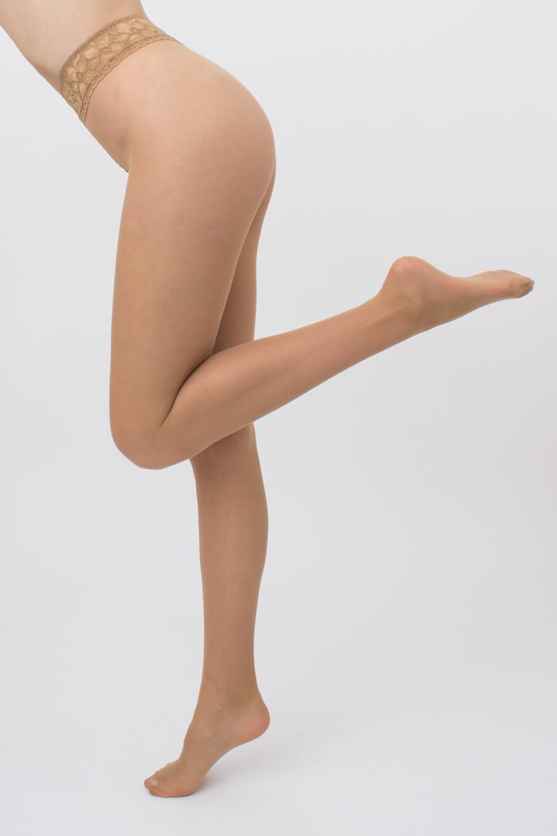 Колготки с кружевным поясом на силиконовой основе Impresso 20d