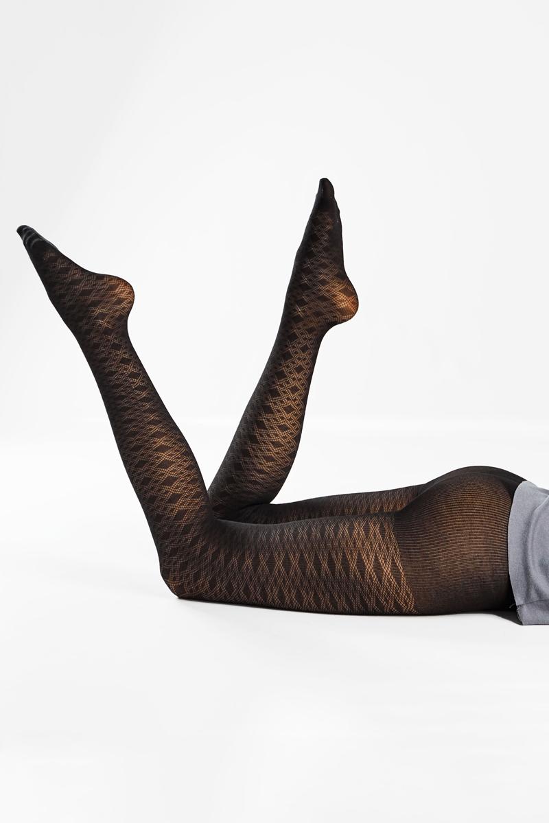 Хлопковые колготки с узором Lacery 3 60d