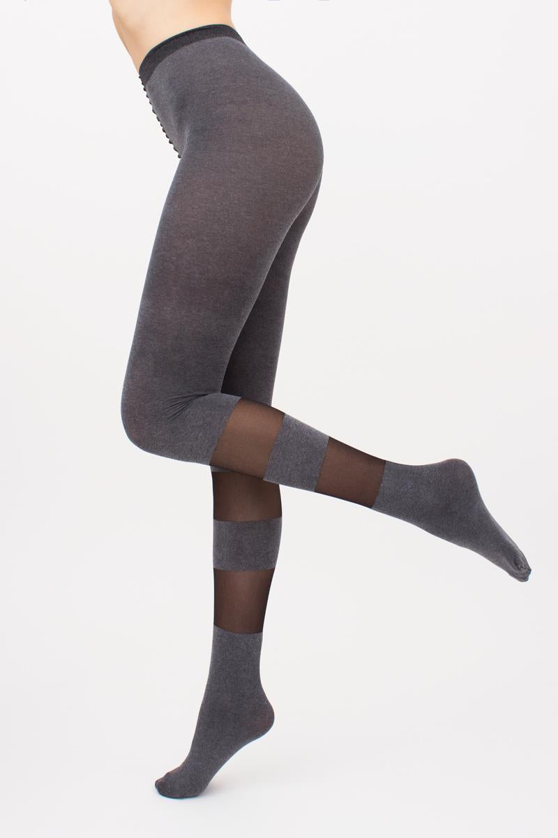 Меланжевые колготки с узором Miracle 2 40d