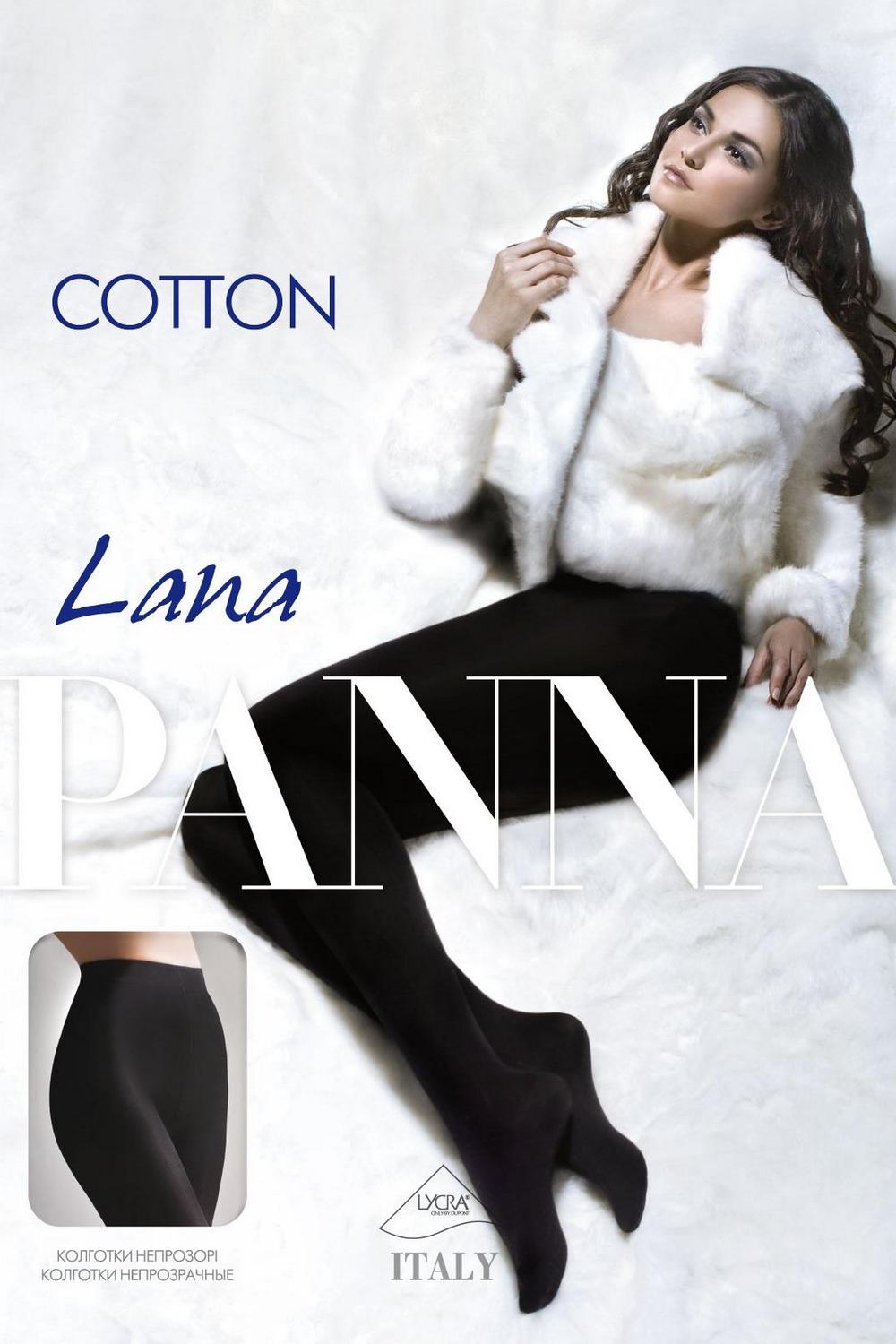 Хлопковые колготкив рубчик Cotton Lana P1016/1