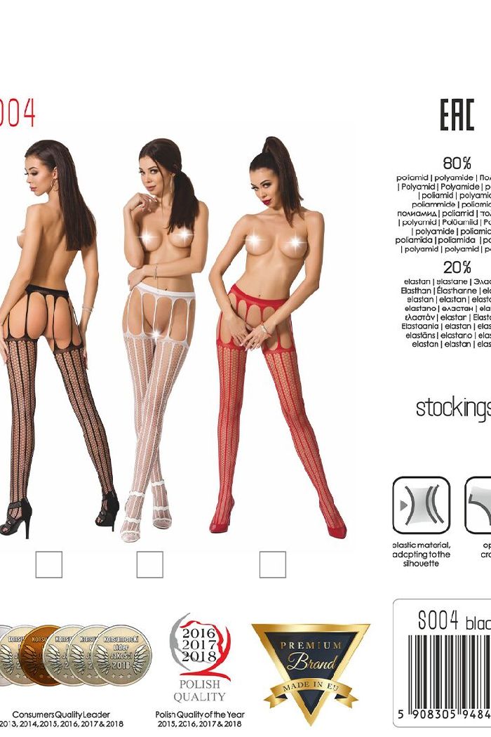 Эротические колготки в сетку S004