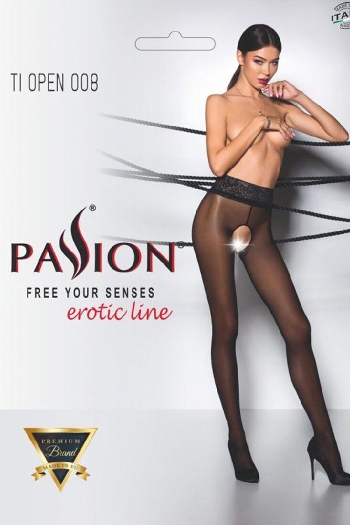 Колготки з мереживним поясом Tiopen 008 30d