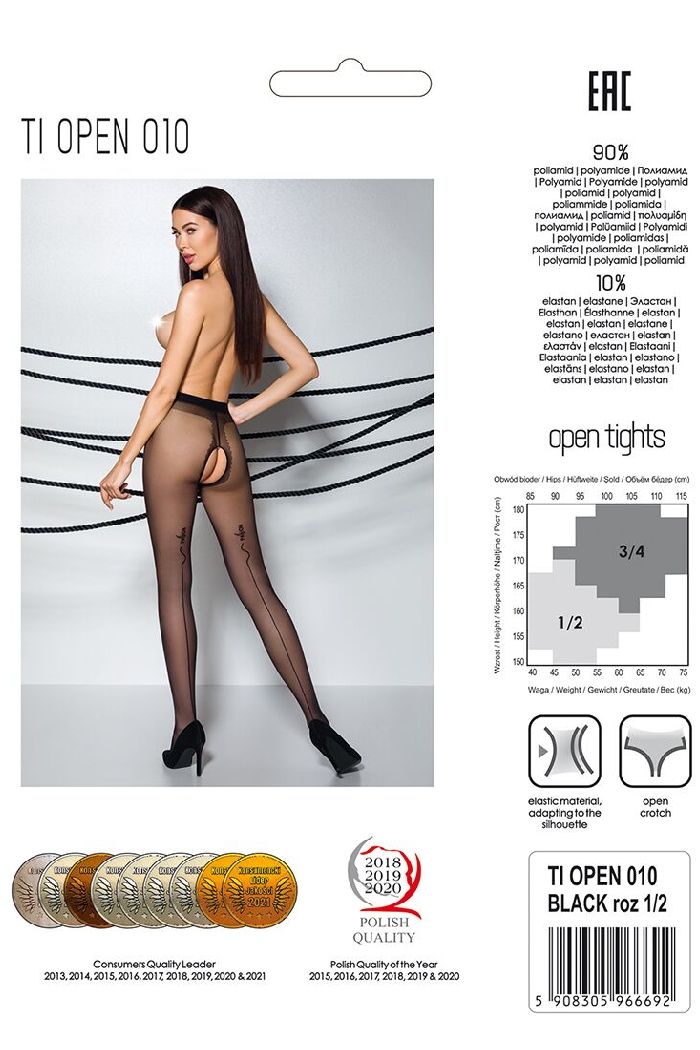 Колготки з розрізом Tiopen 010 20d