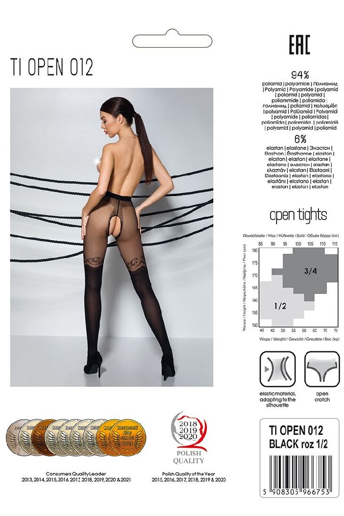 Колготки з розрізом Tiopen 012 20/40d