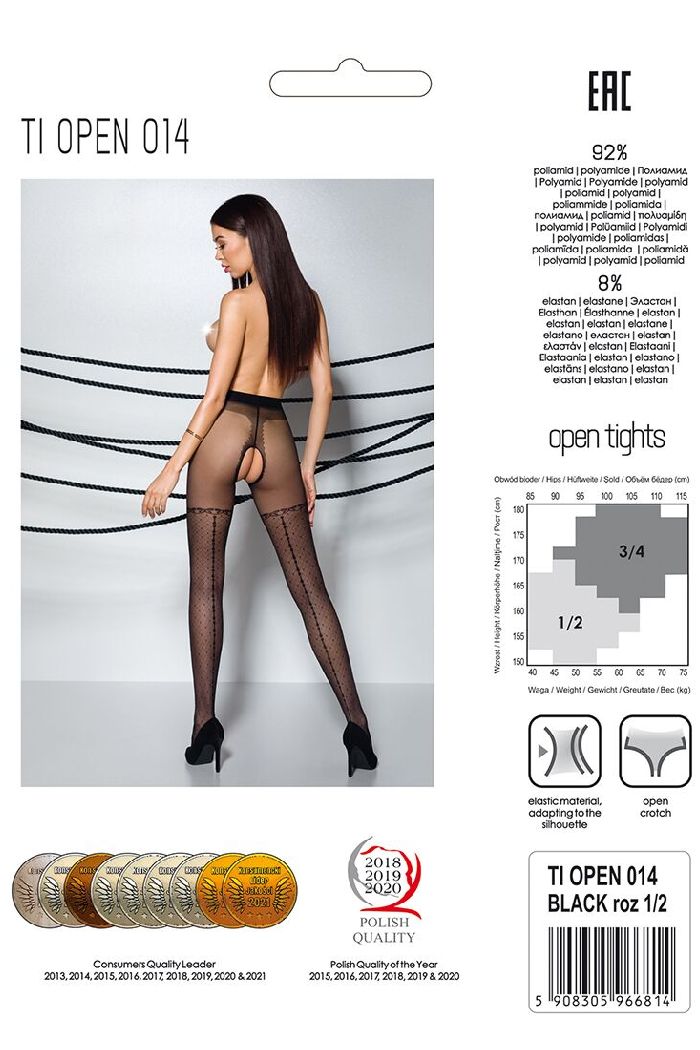 Колготки з розрізом Tiopen 014 20d
