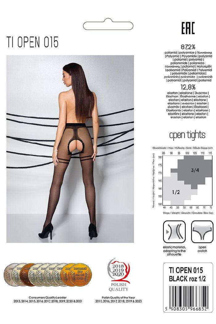 Колготки с разрезом Tiopen 015 20d