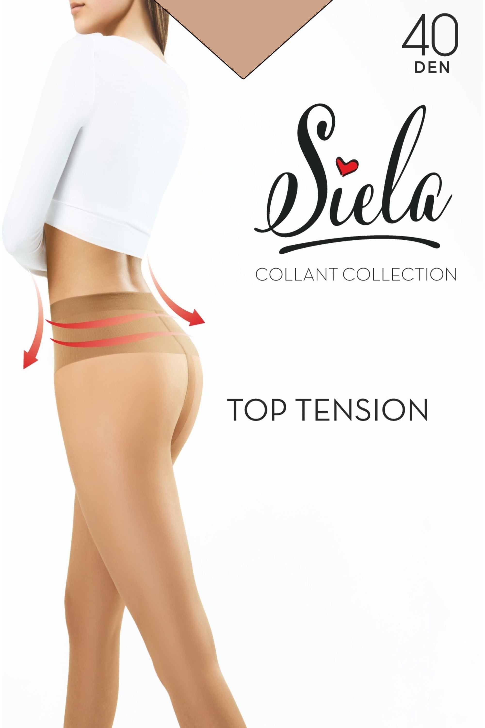 Заниженные колготки Top Tension 40d