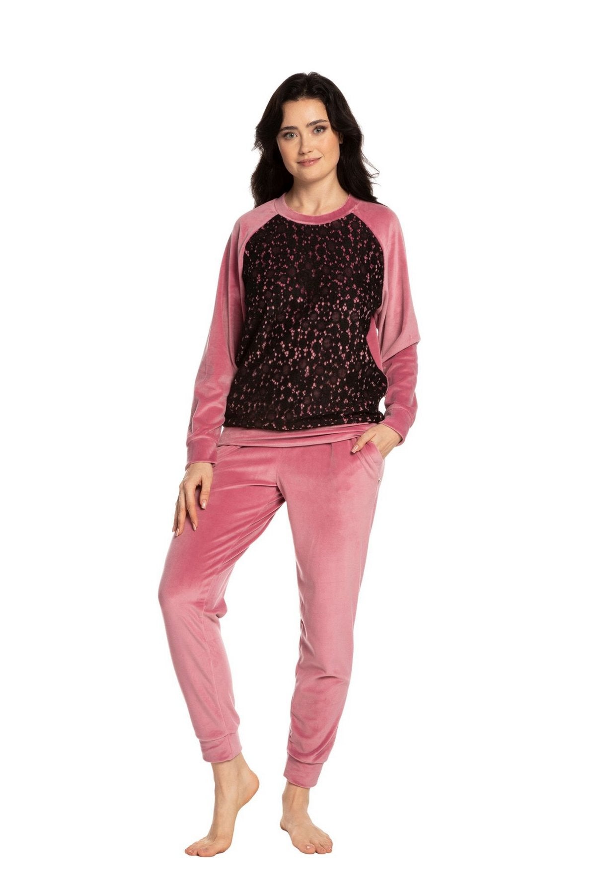 Велюровый комплект для дома 03116 powder