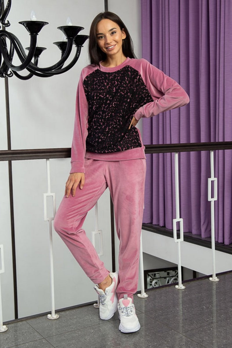 Велюровый комплект для дома 03116 powder