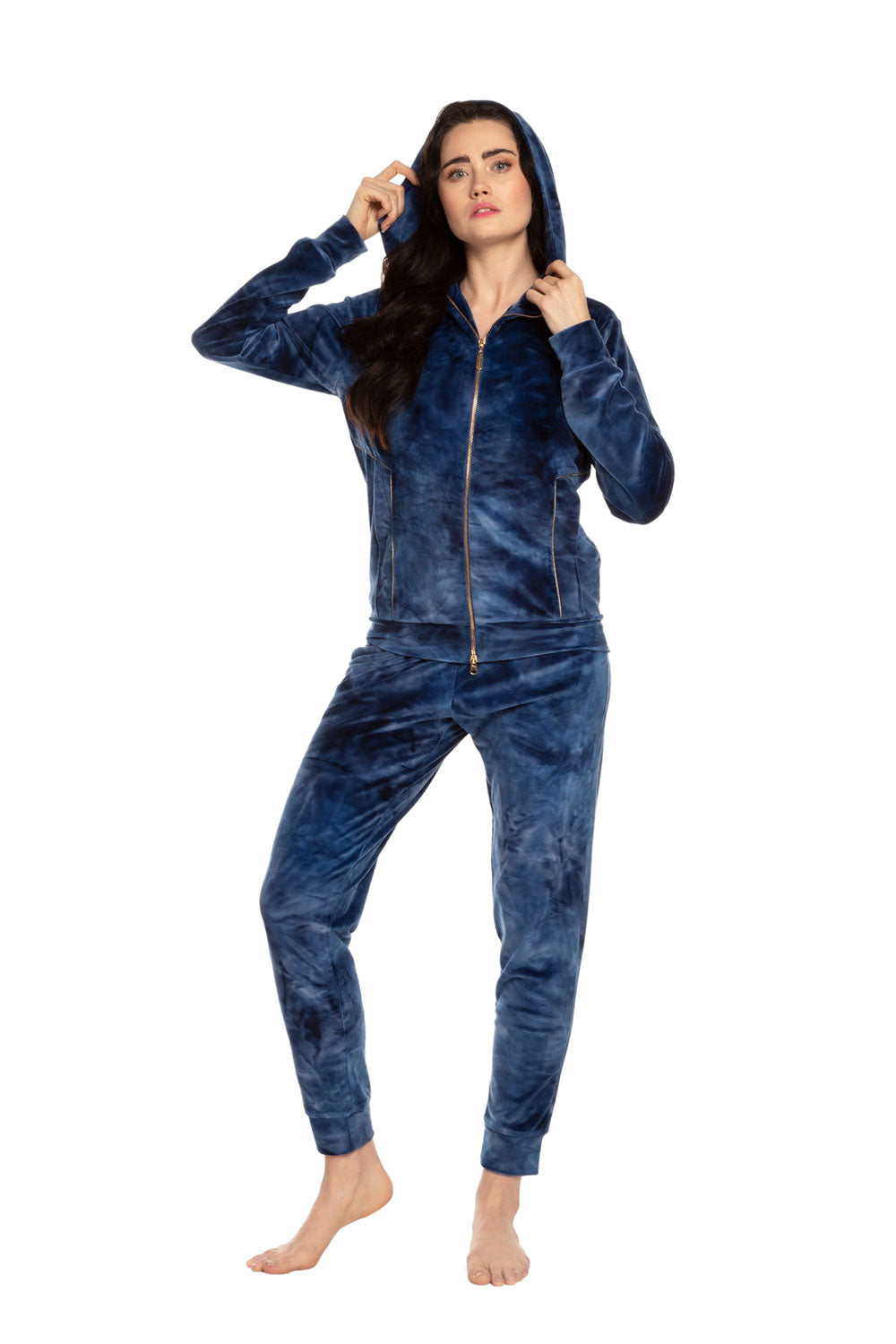 Велюровый комплект 03203 blue