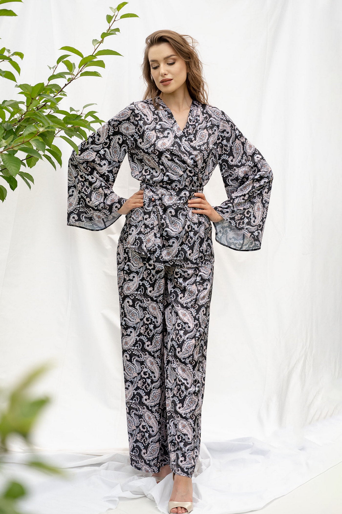 Комплект с принтом 2304 black