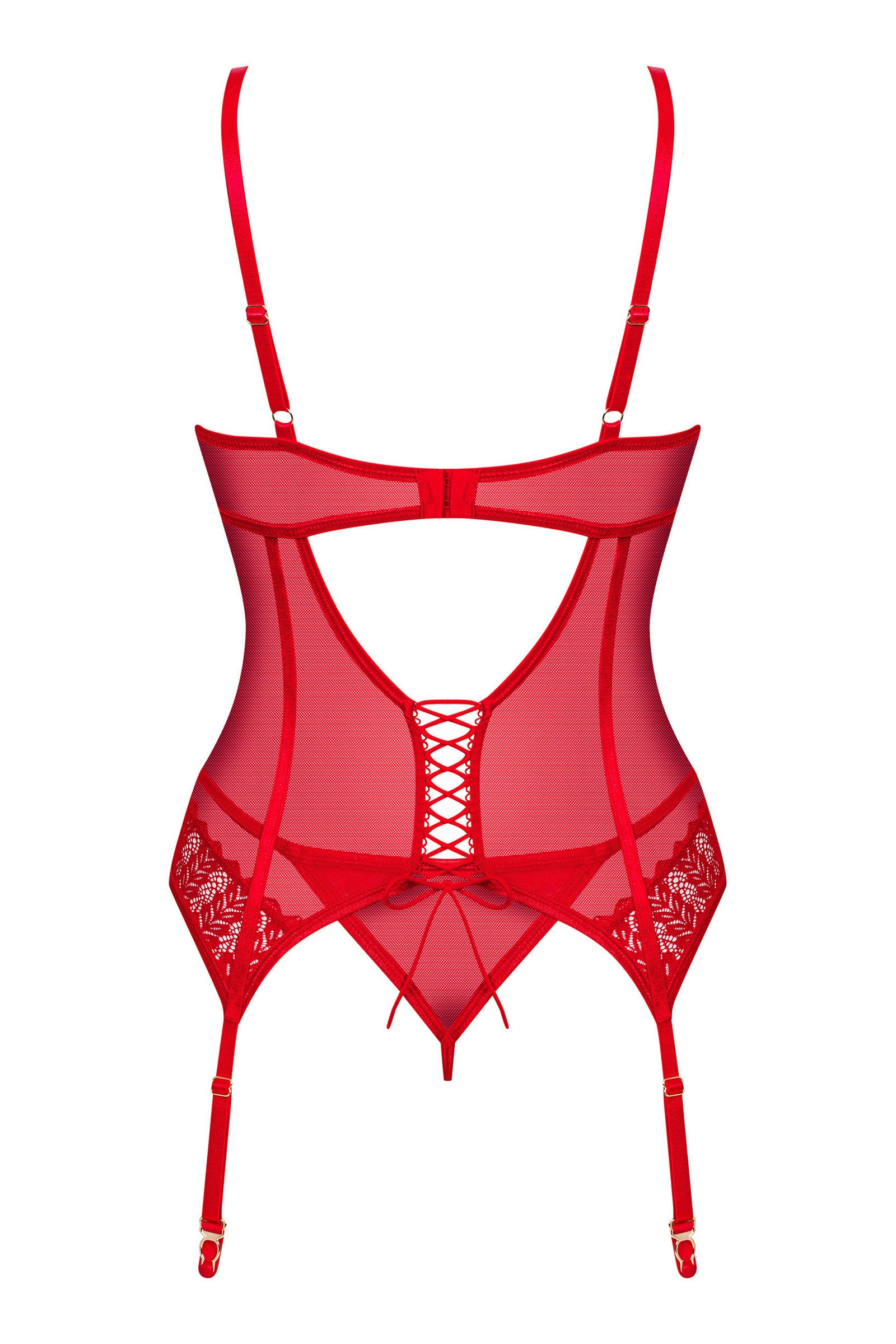 Кружевной корсет с пажами для чулок Ingridia