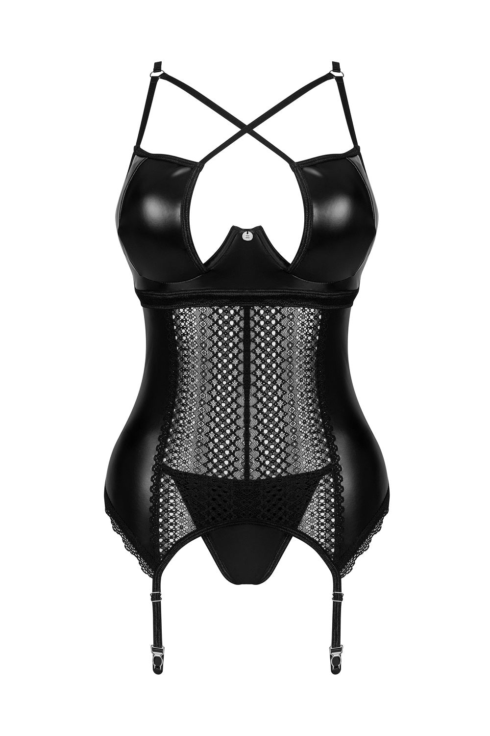 Эротический корсет со шнуровкой Norides black