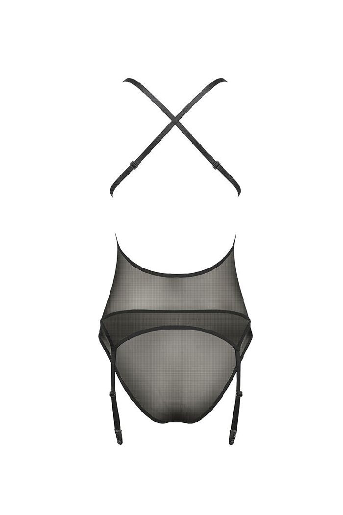 Корсет из микросетки с пажами Erza