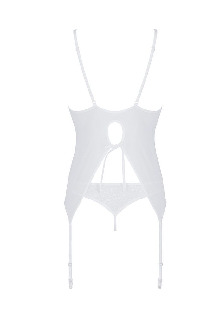 Корсет с кружевом Ursula white