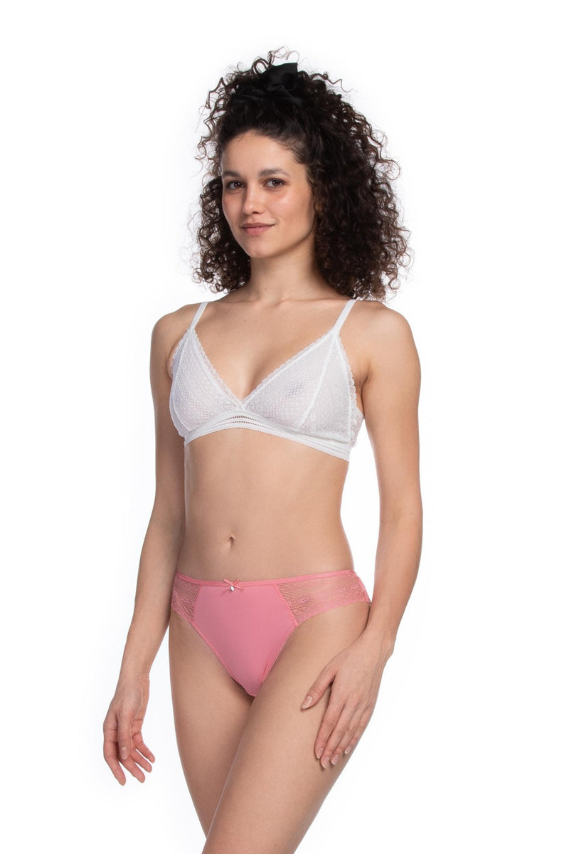 Хлопковые трусики слип с кружевом 1502MB (2 шт.)