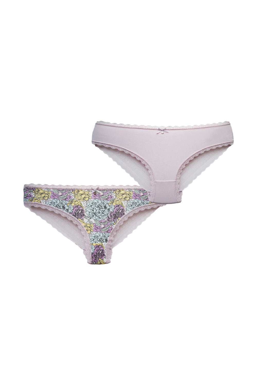 Хлопковые трусики слип с кружевом 1397MB (2 шт.)