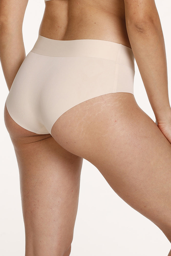 Бесшовные трусики слип с высокой талией POL5009BI-06