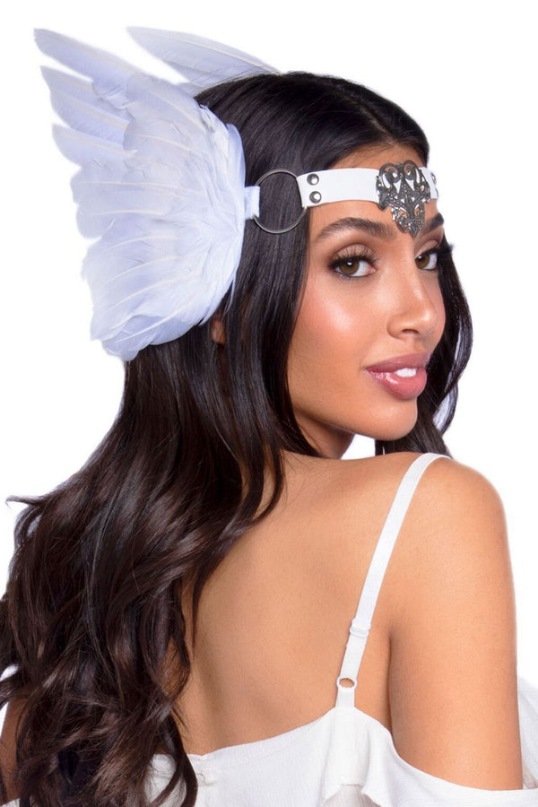 Повязка с крыльями Feather Headband white