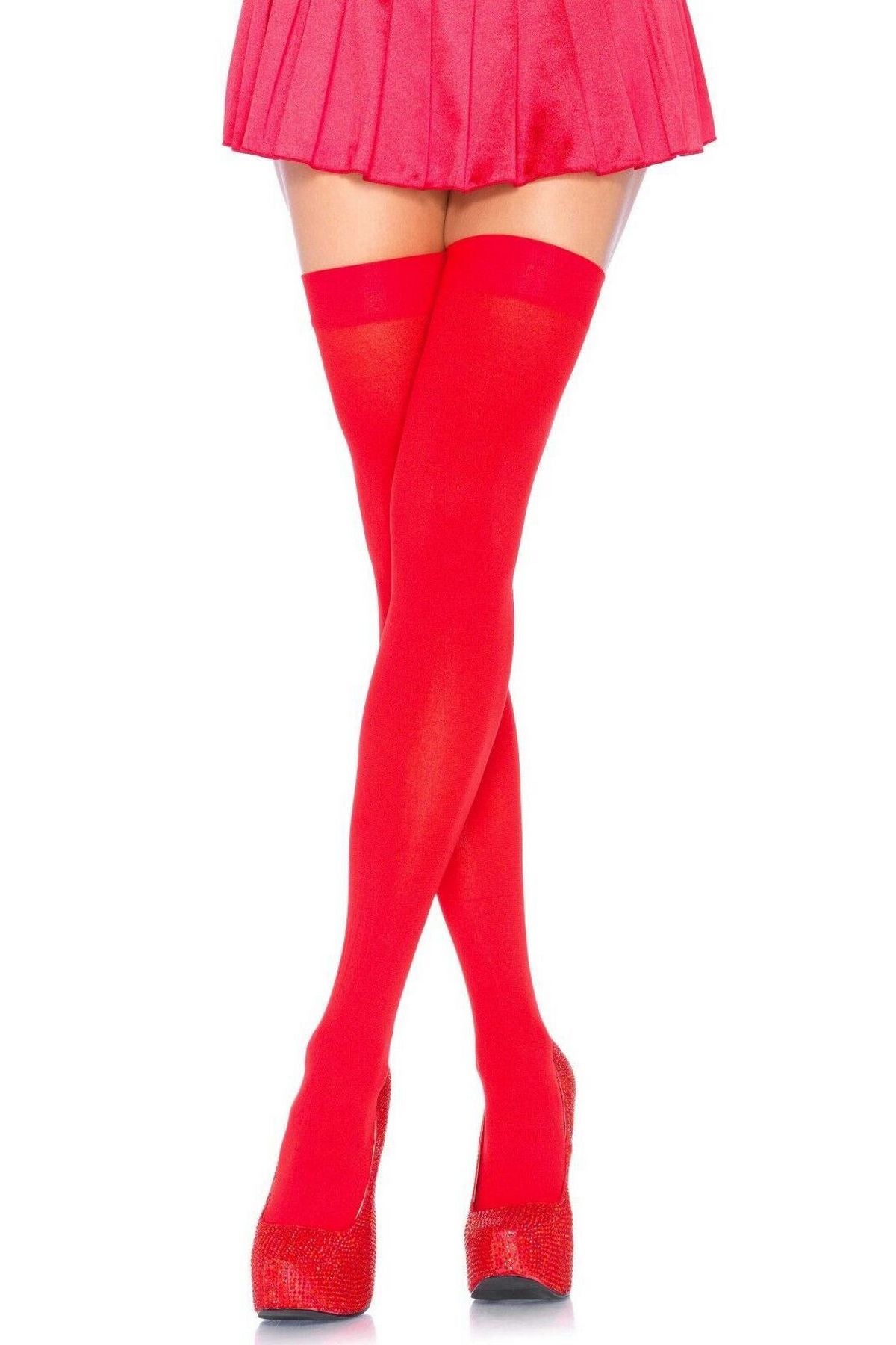 Плотные чулки Opaque Thigh Highs