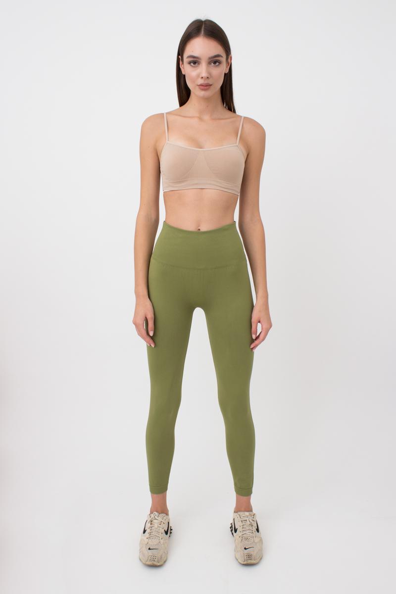 Спортивные бесшовные леггинсы 1009396 Leggings Energy olive branch