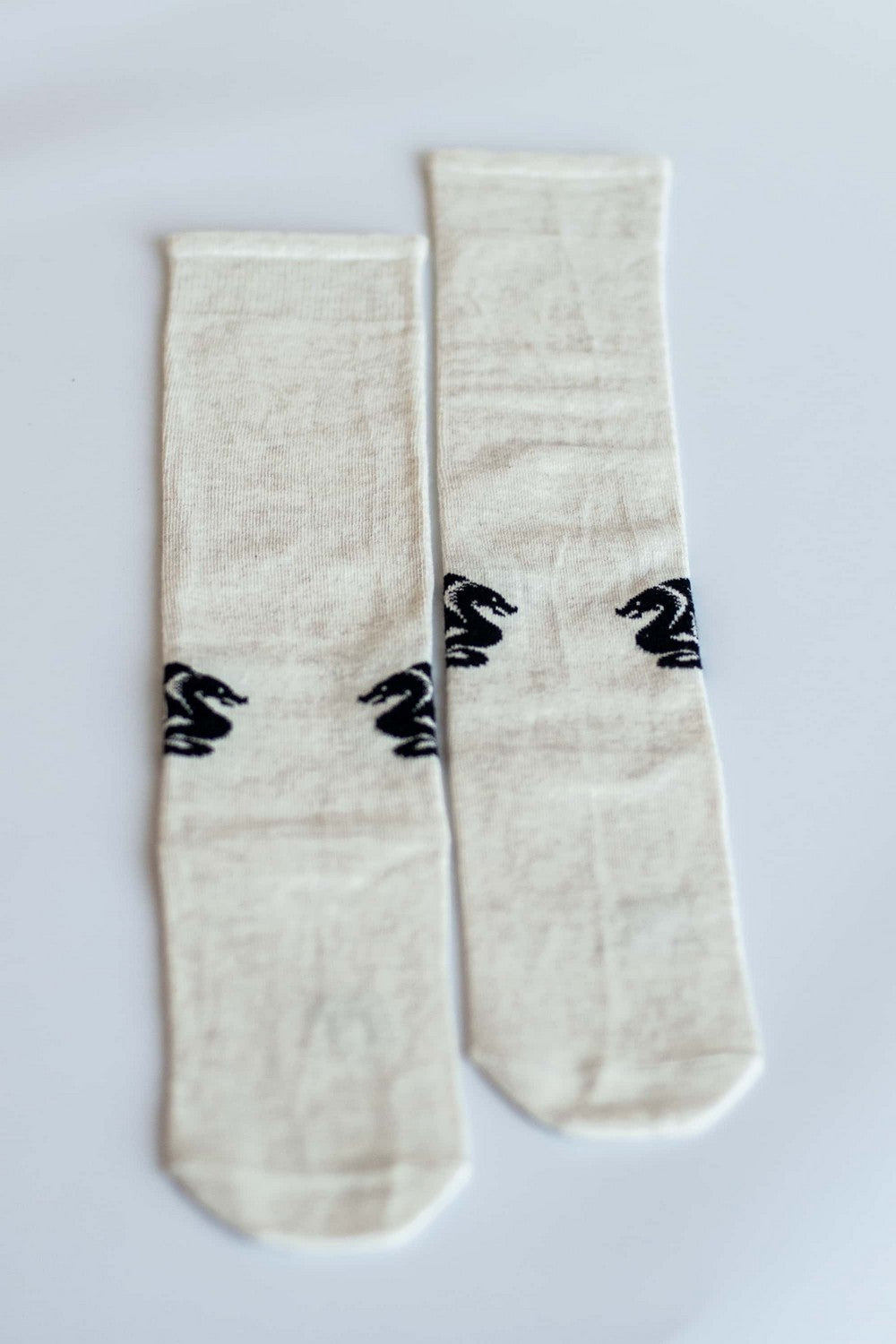 Хлопковые гольфы 126 Knee High (2 шт.) cream/black