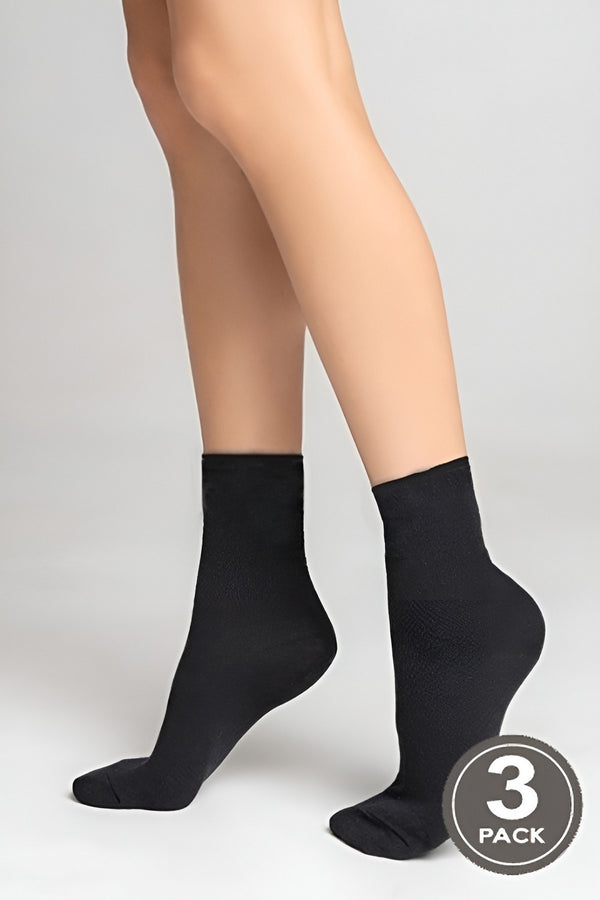 Набор хлопковых носков 21.1 Socks black (3 пары)
