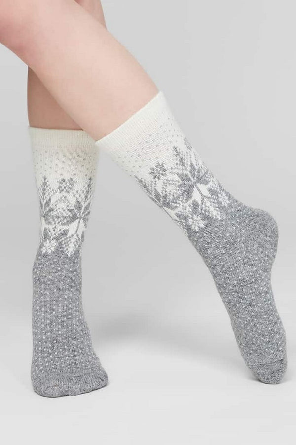 Шерстяные носки с принтом Wool W13