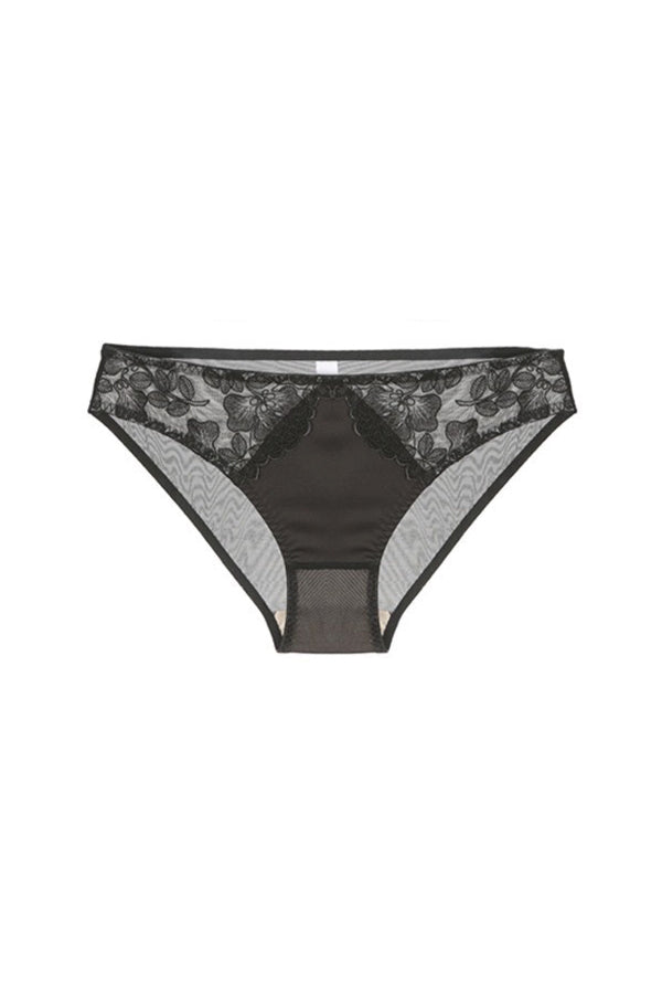 Кружевные трусики слип КС006БН black