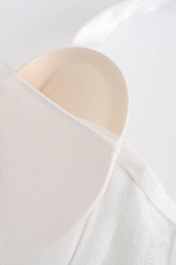 Бюстгальтер с цветочным кружевом КС006БВ white