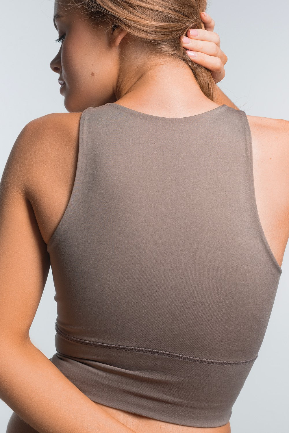 Спортивный топ из микрофибры LS003t Furuta taupe