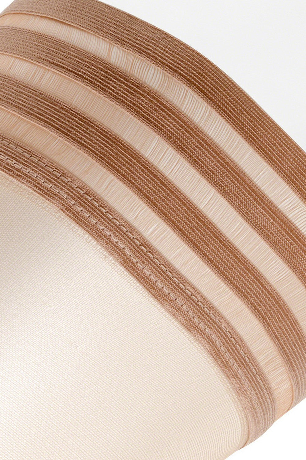 Чулки с невидимым носком и гладкой полосатой коронкой Coco Vena 15d