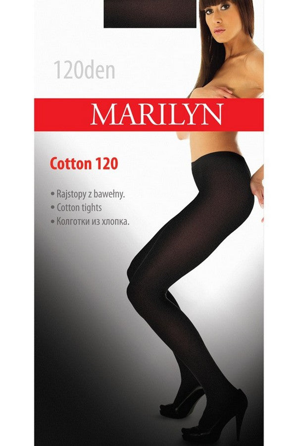 Матовые хлопковые колготки ярких цветов Cotton 120d