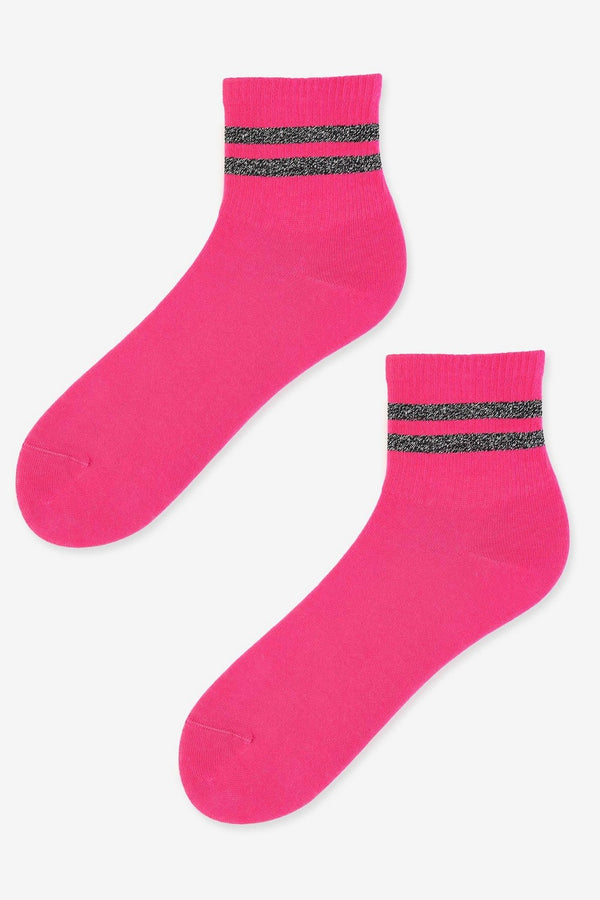 Хлопковые носки с полосками SC Stripes Lurex