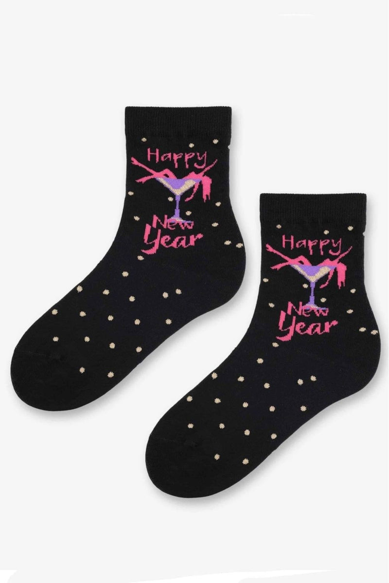 Хлопковые носки с принтом Socks Sl Happy black