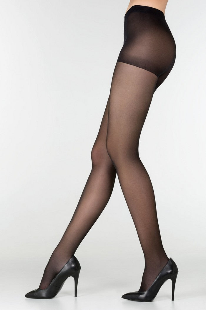 Полуматовые колготки с шортиками Style 40d