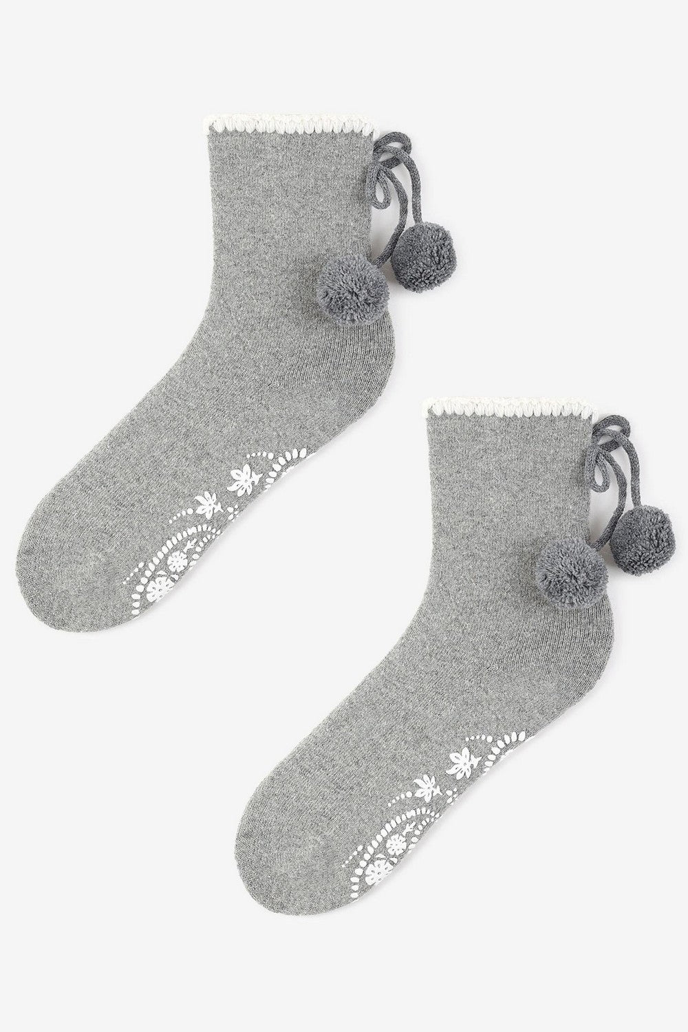 Теплые носки с помпонами X41 Angora ABS Terry