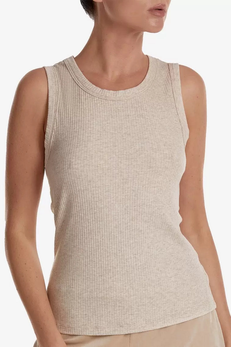 Майка домашня в рубчик Гран-Віа М4 beige melange