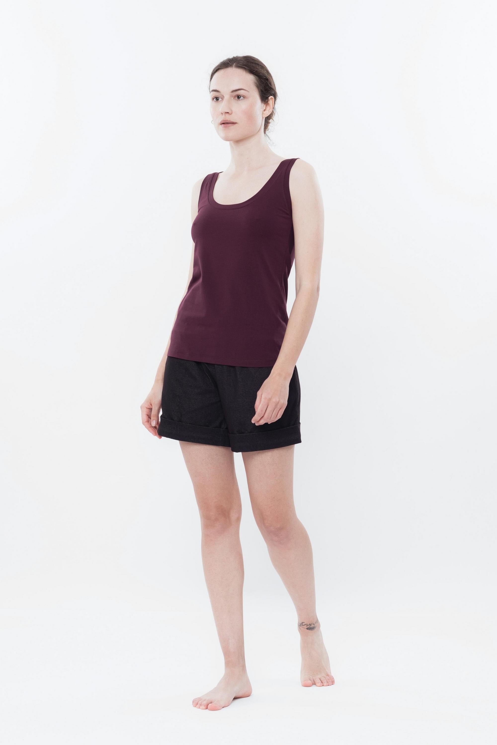 Майка бавовняна 0100 dark violet